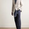 Newport Embroidered Linen and Cotton-Blend Tuxedo Jacket - OU Newport Embroidered Linen and Cotton-Blend Tuxedo Jacket - OU