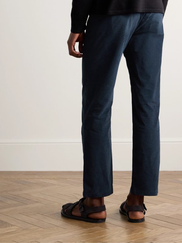 Rhys Straight-Leg Cotton-Corduroy Trousers - BK Rhys Straight-Leg Cotton-Corduroy Trousers - BK