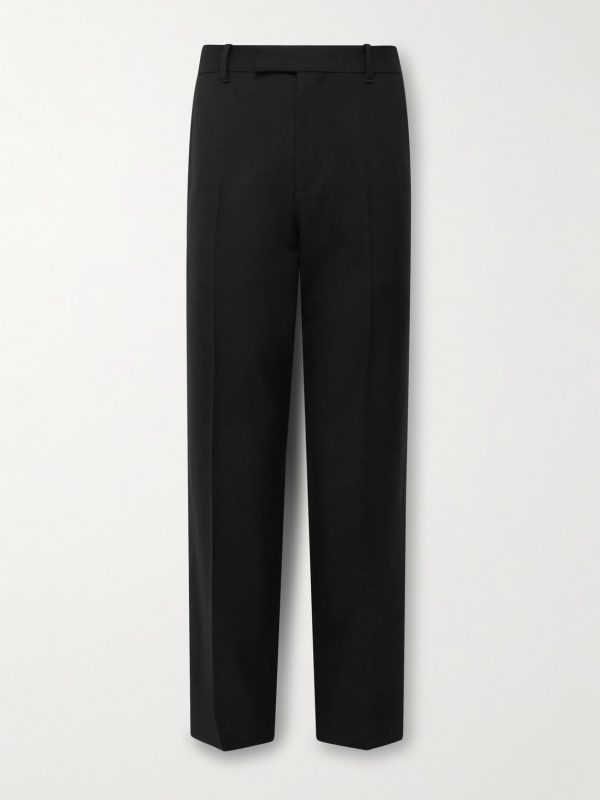 Elijah Straight-Leg Wool-Twill Trousers Elijah Straight-Leg Wool-Twill Trousers