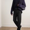 Elijah Straight-Leg Wool-Twill Trousers - OU Elijah Straight-Leg Wool-Twill Trousers - OU