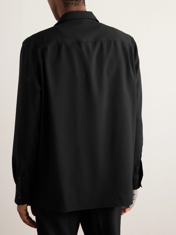 Beto Wool-Gabardine Shirt - BK