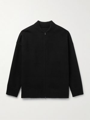 Daxton Cashmere-Felt Bomber Jacket