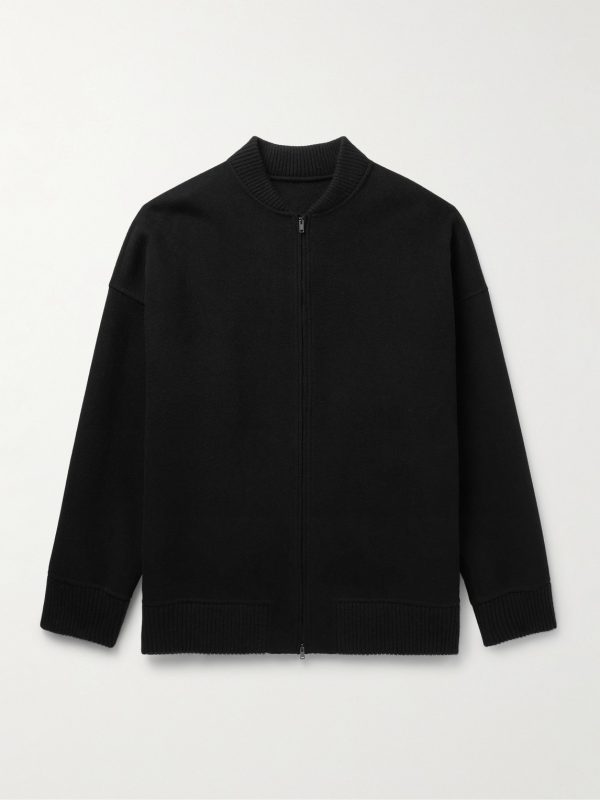 Daxton Cashmere-Felt Bomber Jacket Daxton Cashmere-Felt Bomber Jacket
