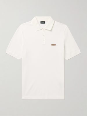 Slim-Fit Cotton-Piqué Polo Shirt Slim-Fit Cotton-Piqué Polo Shirt