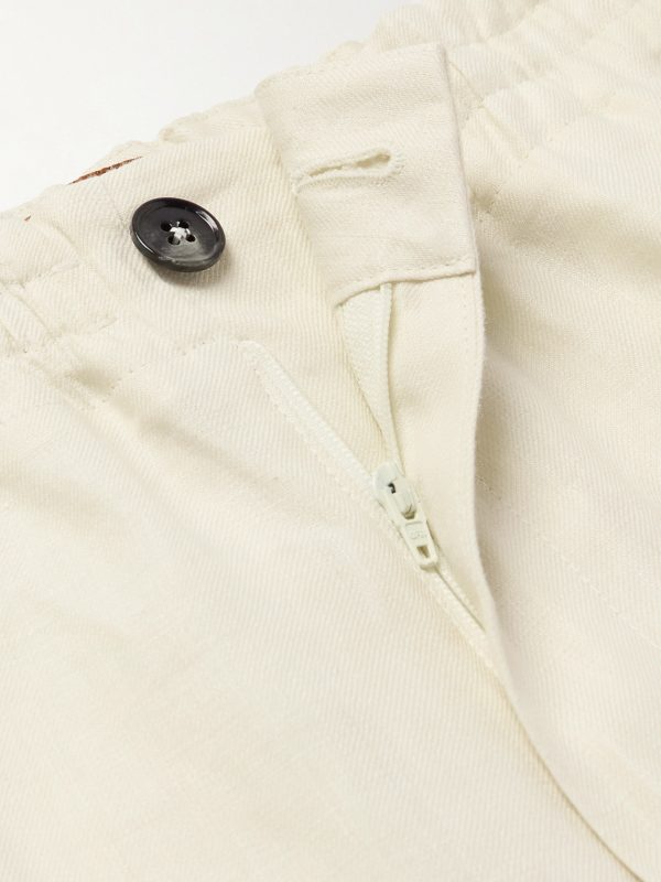 Straight-Leg Oasi Linen Shorts - E1