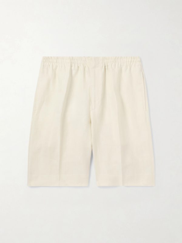 Straight-Leg Oasi Linen Shorts