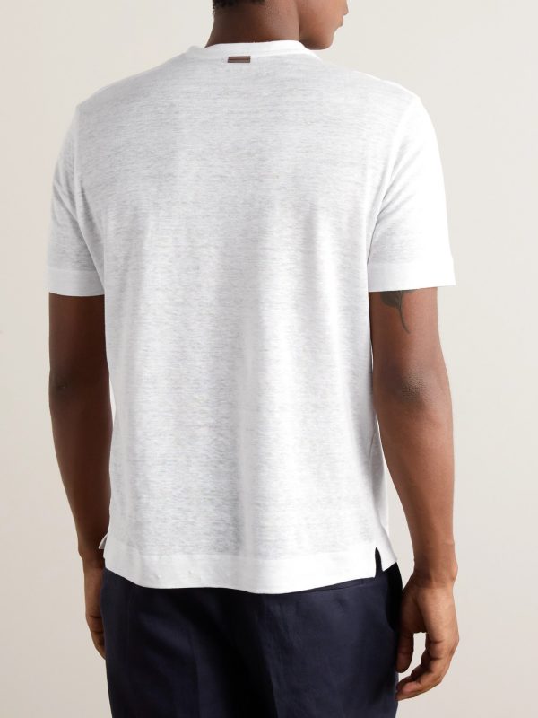 Linen-Jersey T-Shirt - BK Linen-Jersey T-Shirt - BK