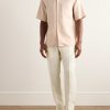 Tapered Oasi Linen Trousers - OU Tapered Oasi Linen Trousers - OU