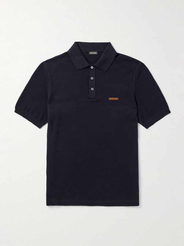 Slim-Fit Cotton-Piqué Polo Shirt Slim-Fit Cotton-Piqué Polo Shirt