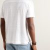 Slim-Fit Linen Polo Shirt - BK Slim-Fit Linen Polo Shirt - BK