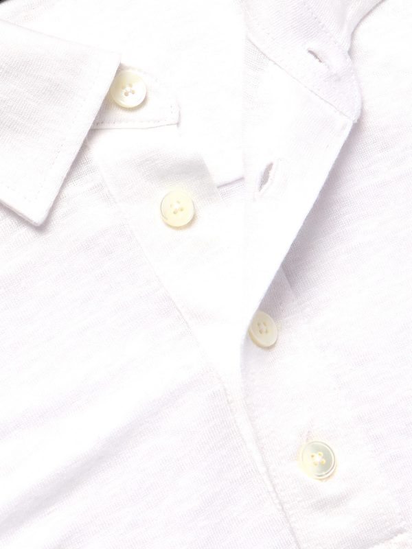 Slim-Fit Linen Polo Shirt - CU Slim-Fit Linen Polo Shirt - CU