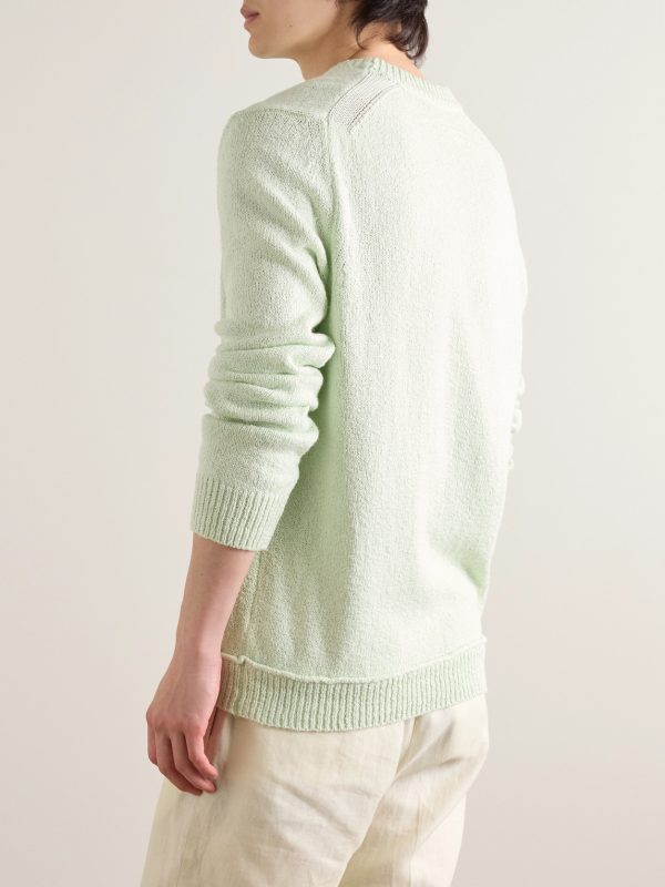 Organic Cotton and Silk-Blend Sweater - BK Organic Cotton and Silk-Blend Sweater - BK