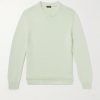 Organic Cotton and Silk-Blend Sweater Organic Cotton and Silk-Blend Sweater