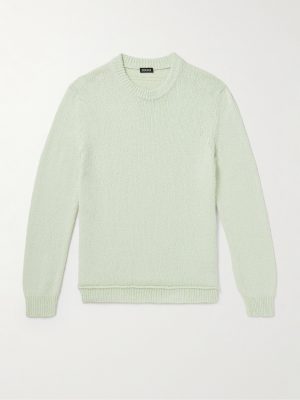 Organic Cotton and Silk-Blend Sweater Organic Cotton and Silk-Blend Sweater