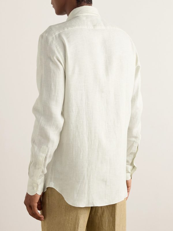 Striped Oasi Linen Shirt - BK Striped Oasi Linen Shirt - BK