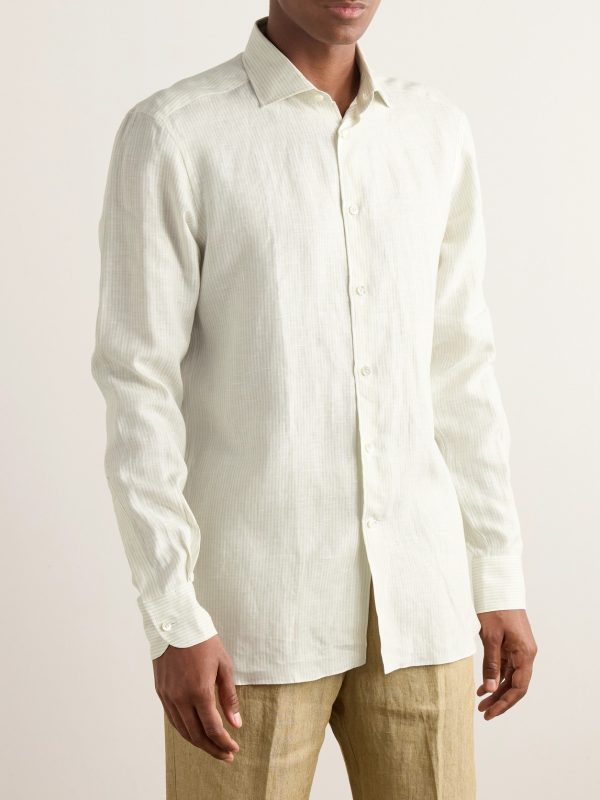 Striped Oasi Linen Shirt - FR Striped Oasi Linen Shirt - FR