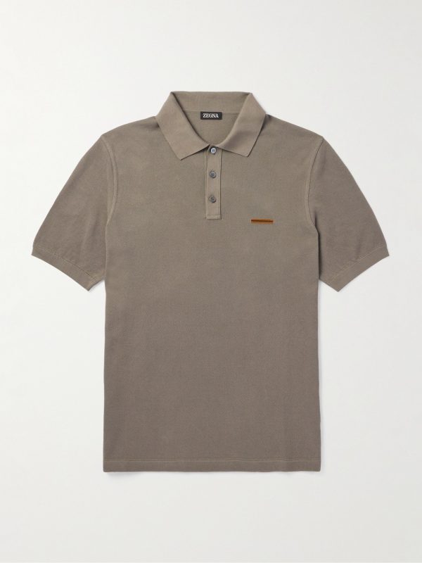 Slim-Fit Cotton-Piqué Polo Shirt Slim-Fit Cotton-Piqué Polo Shirt