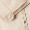 Leather-Trimmed Oasi Linen Jacket - E1 Leather-Trimmed Oasi Linen Jacket - E1
