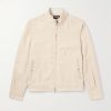 Leather-Trimmed Oasi Linen Jacket Leather-Trimmed Oasi Linen Jacket