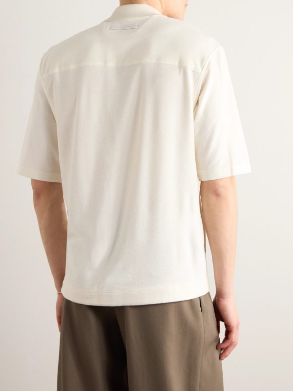 Cotton and Silk-Blend Terry Shirt - BK Cotton and Silk-Blend Terry Shirt - BK