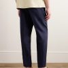Tapered Oasi Linen Trousers - BK Tapered Oasi Linen Trousers - BK