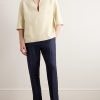 Tapered Oasi Linen Trousers - OU Tapered Oasi Linen Trousers - OU