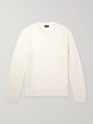 Linen and Silk-Blend Sweater Linen and Silk-Blend Sweater