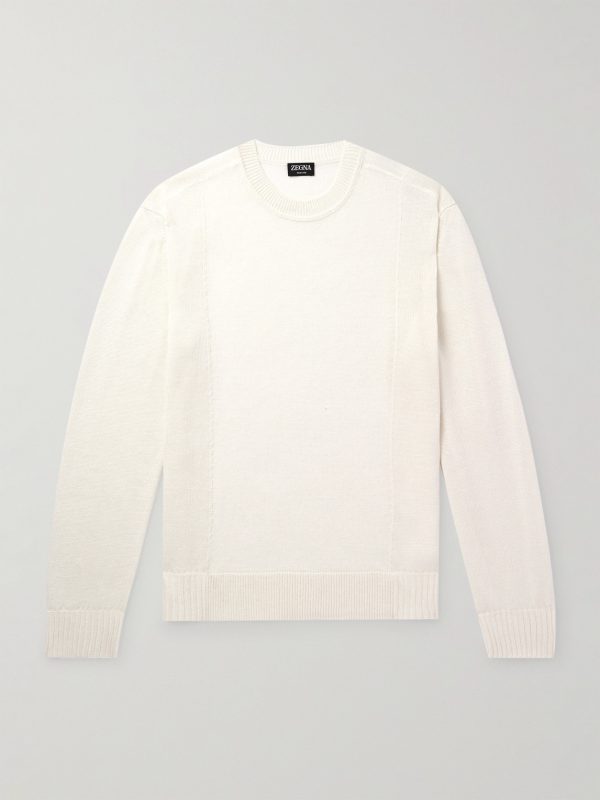 Linen and Silk-Blend Sweater Linen and Silk-Blend Sweater