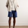 Straight-Leg Oasi Linen Shorts - OU Straight-Leg Oasi Linen Shorts - OU