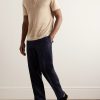 Slim-Fit Linen Polo Shirt - OU Slim-Fit Linen Polo Shirt - OU