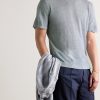 Linen and Cotton-Blend Jersey T-Shirt - FR Linen and Cotton-Blend Jersey T-Shirt - FR