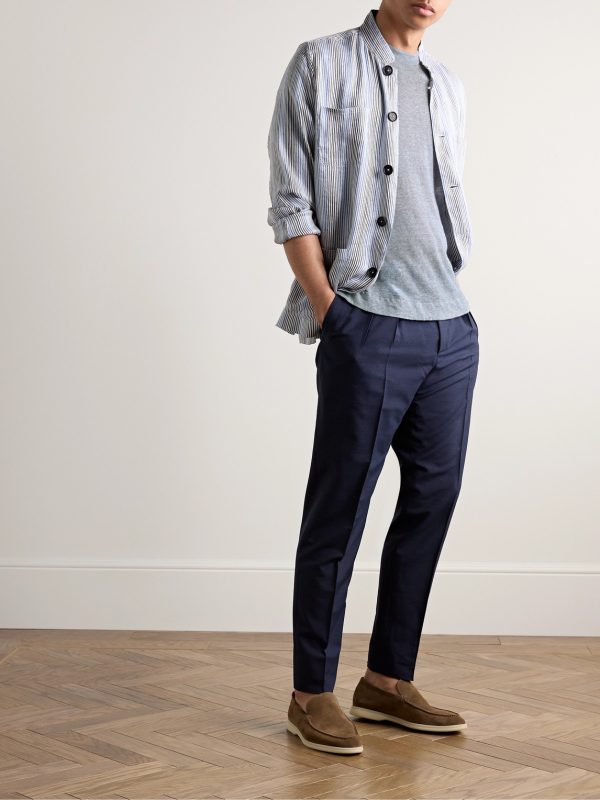 Linen and Cotton-Blend Jersey T-Shirt - OU Linen and Cotton-Blend Jersey T-Shirt - OU