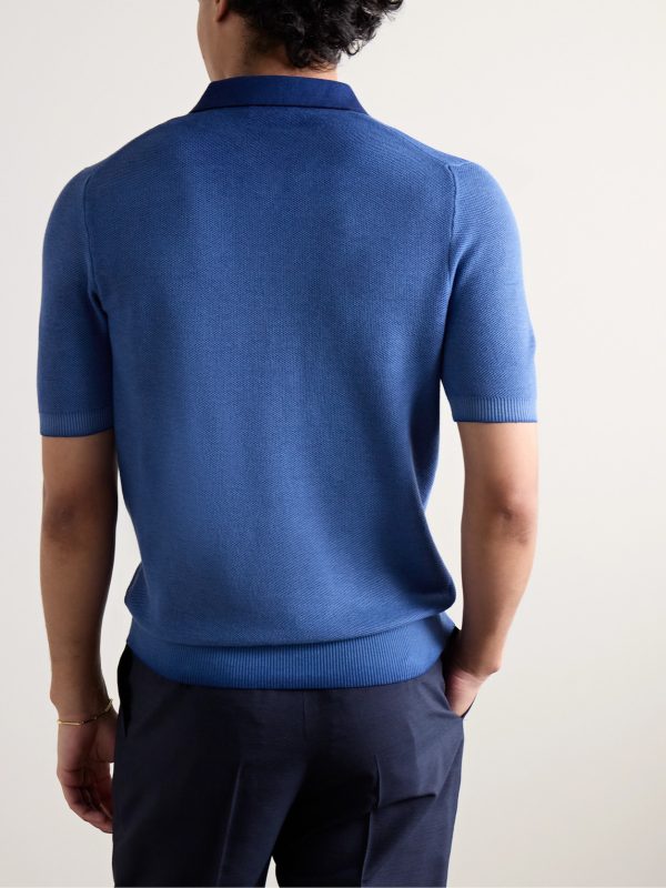Slim-Fit Cotton-Piqué Polo Shirt - BK Slim-Fit Cotton-Piqué Polo Shirt - BK