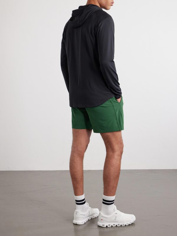 License to Train Stretch Recycled-Jersey Hoodie - BK