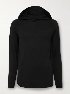 License to Train Stretch Recycled-Jersey Hoodie License to Train Stretch Recycled-Jersey Hoodie