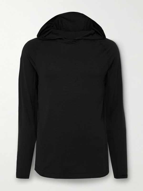 License to Train Stretch Recycled-Jersey Hoodie