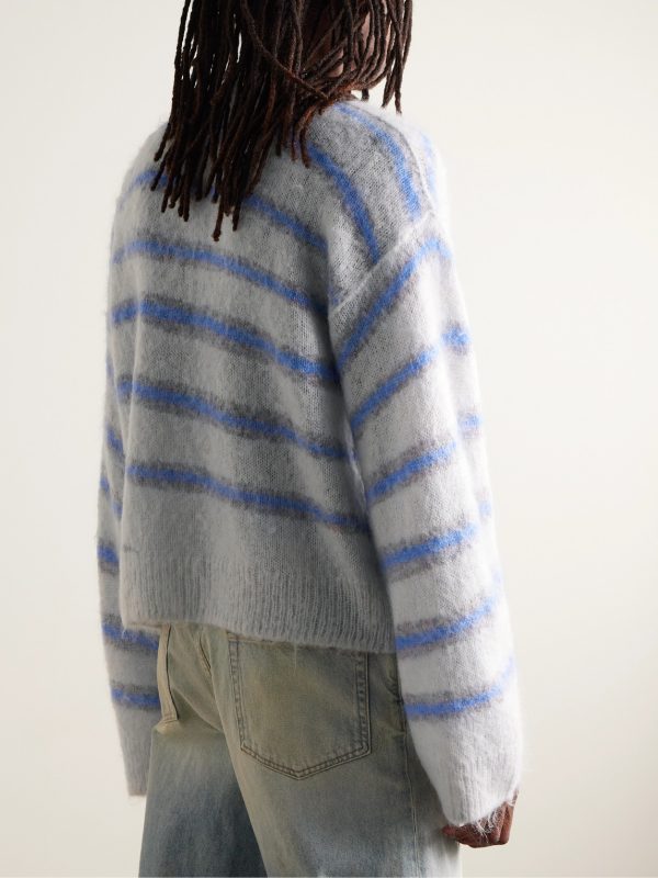Kwatta Striped Brushed-Knit Sweater - BK