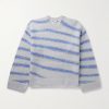 Kwatta Striped Brushed-Knit Sweater