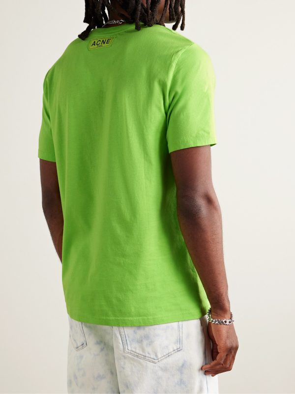 Everest Logo-Print Neon Cotton and Lyocell-Blend Jersey T-Shirt - BK Everest Logo-Print Neon Cotton and Lyocell-Blend Jersey T-Shirt - BK