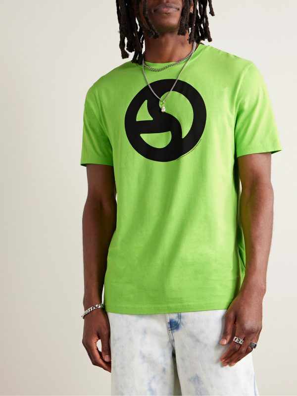 Everest Logo-Print Neon Cotton and Lyocell-Blend Jersey T-Shirt - FR Everest Logo-Print Neon Cotton and Lyocell-Blend Jersey T-Shirt - FR
