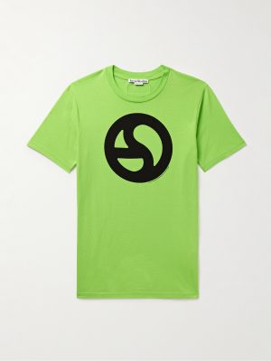 Everest Logo-Print Neon Cotton and Lyocell-Blend Jersey T-Shirt Everest Logo-Print Neon Cotton and Lyocell-Blend Jersey T-Shirt