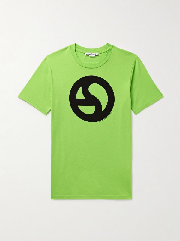 Everest Logo-Print Neon Cotton and Lyocell-Blend Jersey T-Shirt Everest Logo-Print Neon Cotton and Lyocell-Blend Jersey T-Shirt