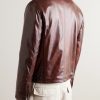 Leather Blouson Jacket - BK Leather Blouson Jacket - BK