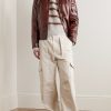Leather Blouson Jacket - OU Leather Blouson Jacket - OU