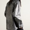 Santo Lunar Coated-Denim Shirt - BK Santo Lunar Coated-Denim Shirt - BK