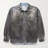 Santo Lunar Coated-Denim Shirt Santo Lunar Coated-Denim Shirt