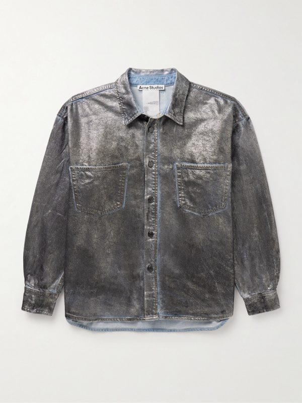 Santo Lunar Coated-Denim Shirt Santo Lunar Coated-Denim Shirt