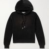 Faro Logo-Embossed Cotton-Blend Velour Hoodie Faro Logo-Embossed Cotton-Blend Velour Hoodie