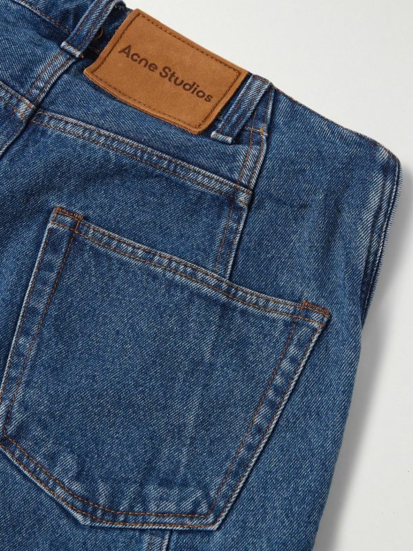 Straight-Leg Panelled Embroidered Padded Jeans - CU Straight-Leg Panelled Embroidered Padded Jeans - CU