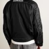 Panelled Padded Drill and Canvas Jacket - BK